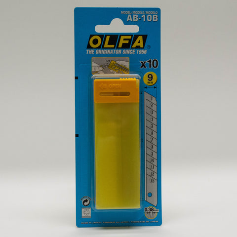 Olfa Cutter-Klingen, 9 mm, AB 10 B, Abbrechkl. 10 St.