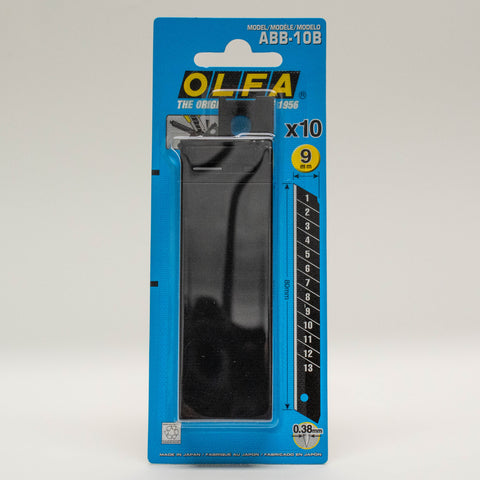 Olfa Cutter-Klingen, 9 mm, ABB-10B, Excell Black, 10 St.