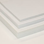 Foamboard Sandwichplatten, einseitig selbstklebend, weiß, Format 700 x 1000 mm