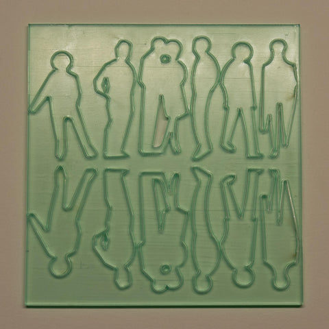 Figuren gelasert aus transpar.  Acrylglas, M 1:50